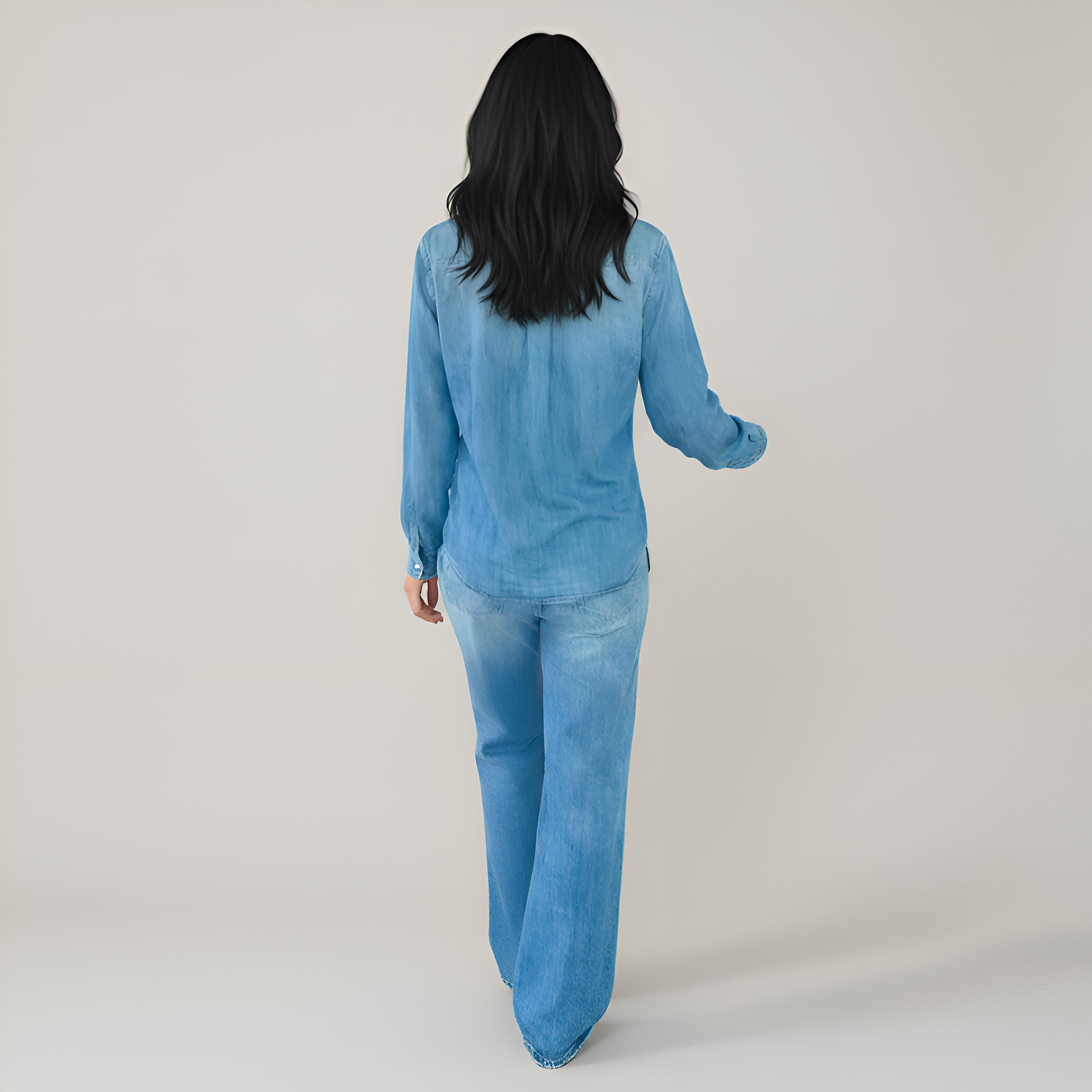 Soft And Stretchy Two Piece Pajama Set For Women — view 2