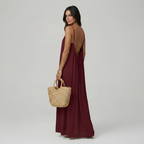 Adjustable Strap Cami Maxi Dress For Women — view 6