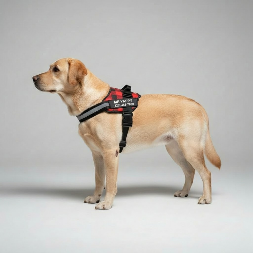Heavy Duty Dog Harness With Custom Details — view 2