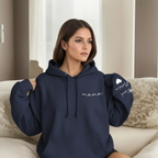 Personalized Mama Sweatshirt And Hoodie With Names On Sleeve — view 28