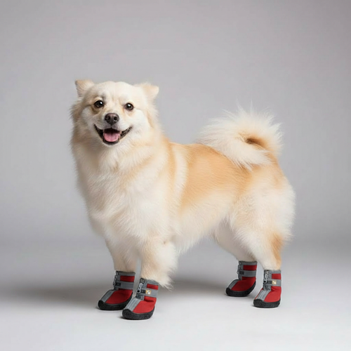 4 Pieces Of Winter Snow Hiking Dog Boots — view 2
