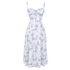 Floral Bustier Midriff Waist Shaper Dress — view 11