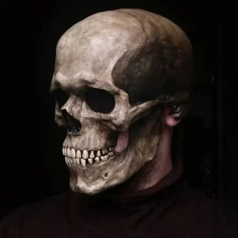Movable Realistic Full Jaw Halloween Human Mask | SLIMG:7613539507019718698