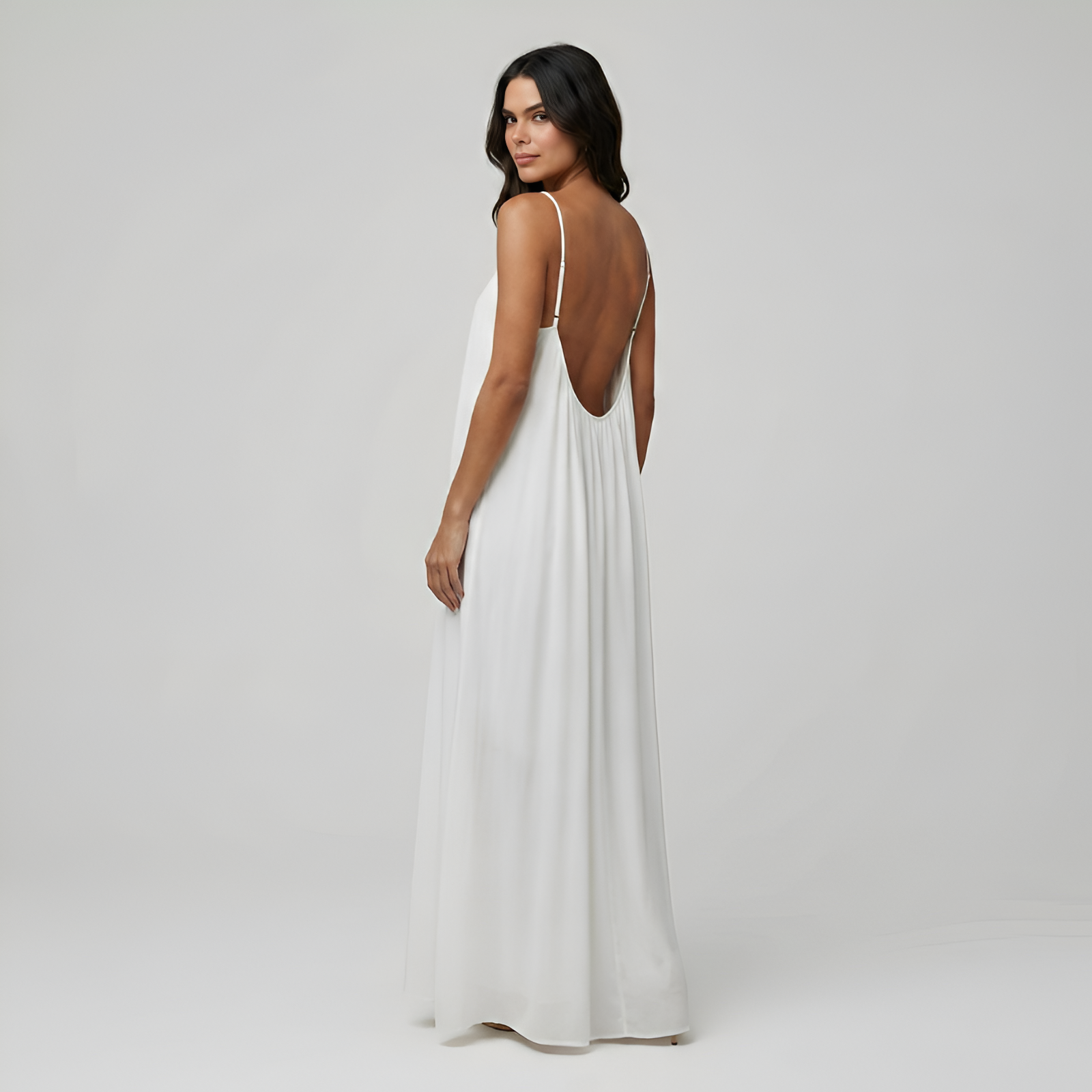 Adjustable Strap Cami Maxi Dress For Women — view 10