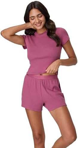 Hanes Women's Originals Supersoft Boxy T-Shirt & Sleep Shorts Set — view 17