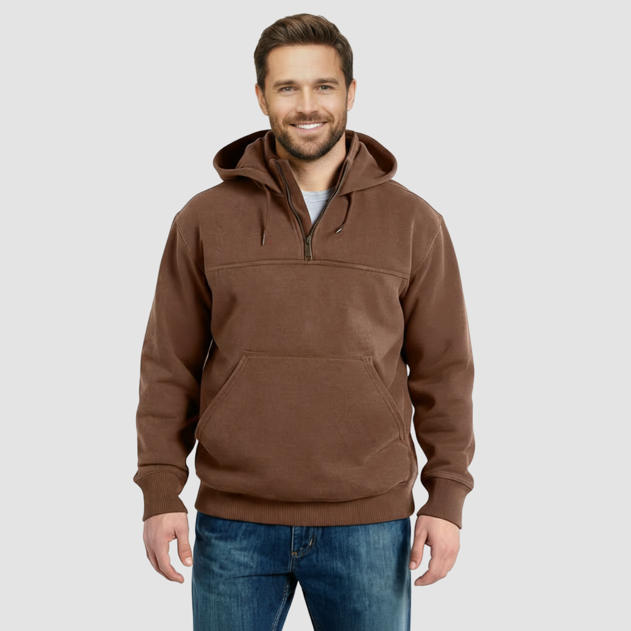 Rain Defender Loose Fit Quarter Zip Sweatshirt — view 7