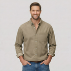 Classic Solid Long Sleeve Button Down Shirt