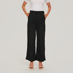 Pleated Front Tailored Full Length Pants — view 5