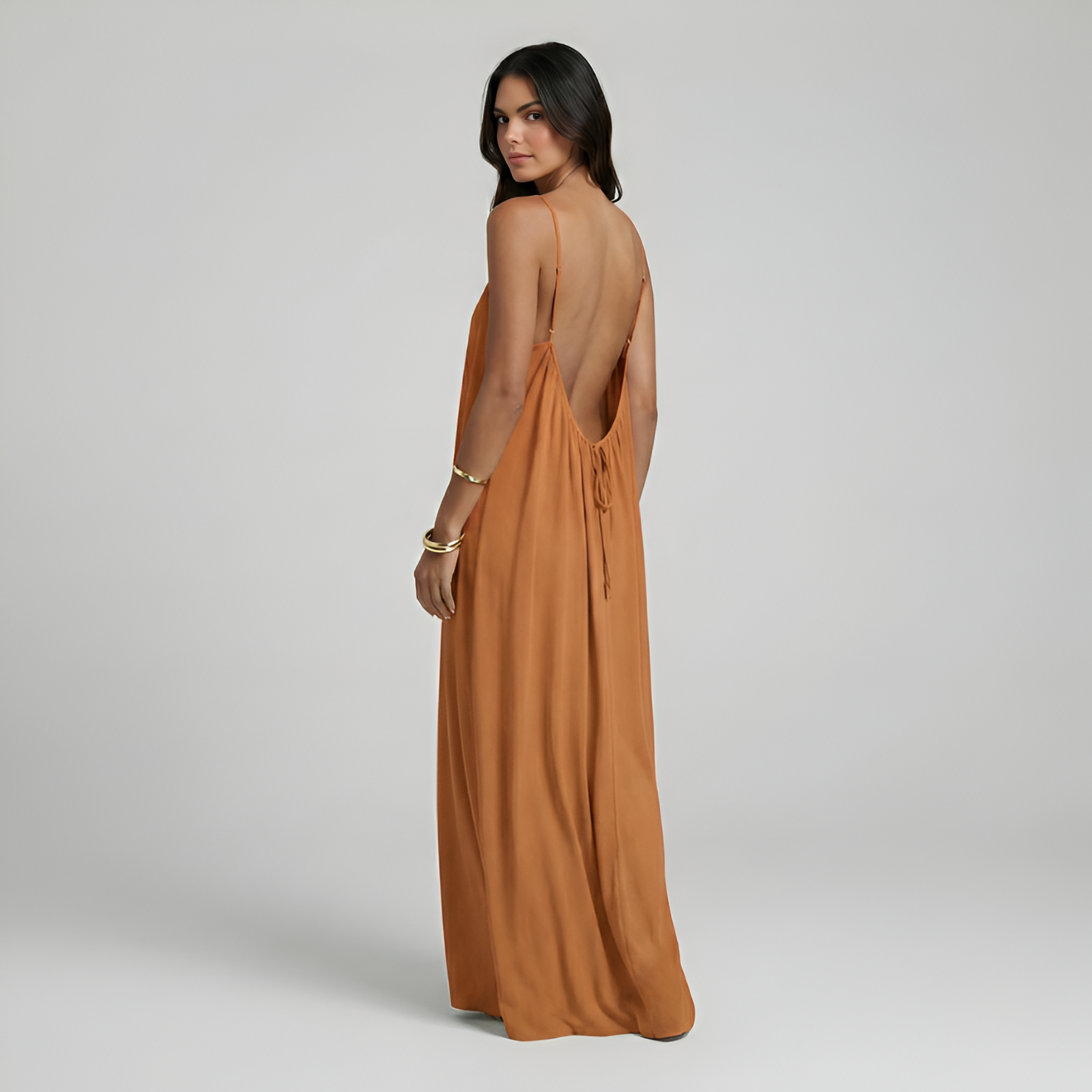 Adjustable Strap Cami Maxi Dress For Women — view 16
