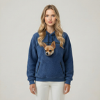 Kangaroo Style Pet Carrying Hoodie With Front Pocket — view 7