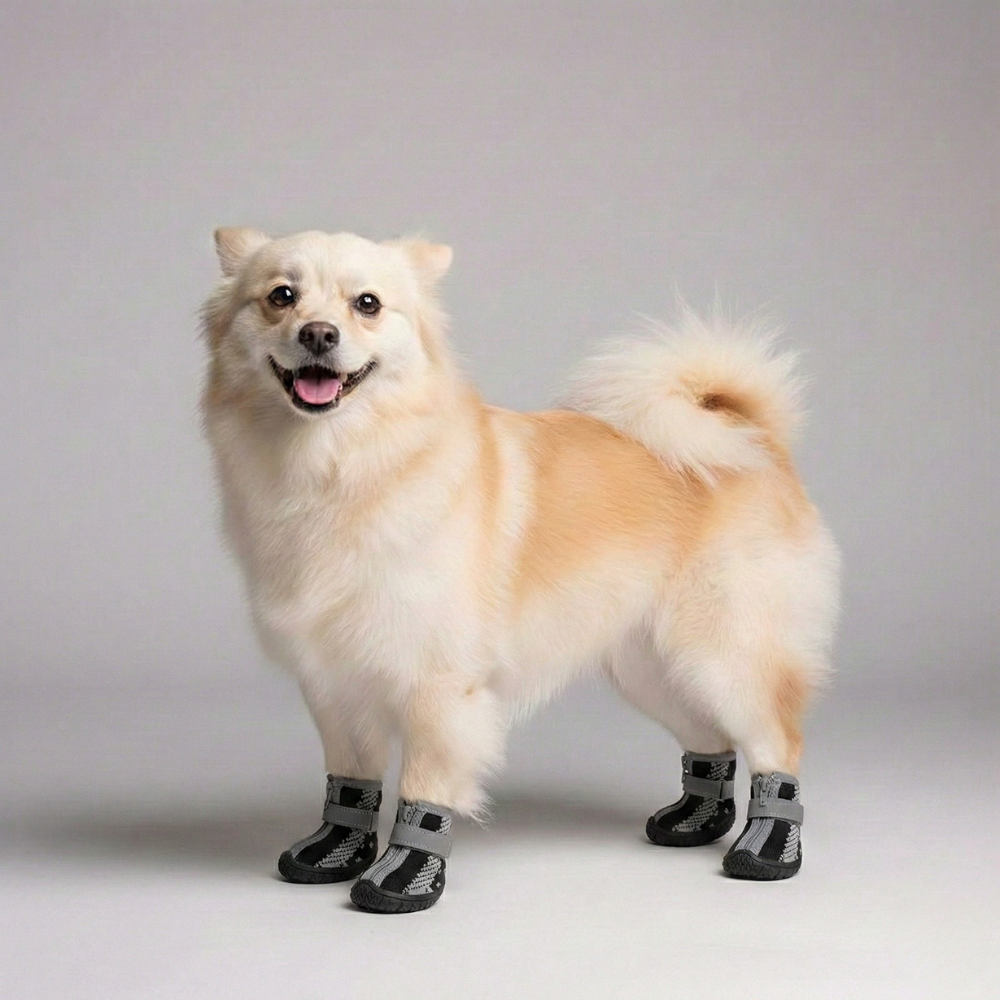 4 Pieces Of Winter Snow Hiking Dog Boots — view 7