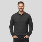 Classic Cashmere Lapel Polo T Shirt — view 6