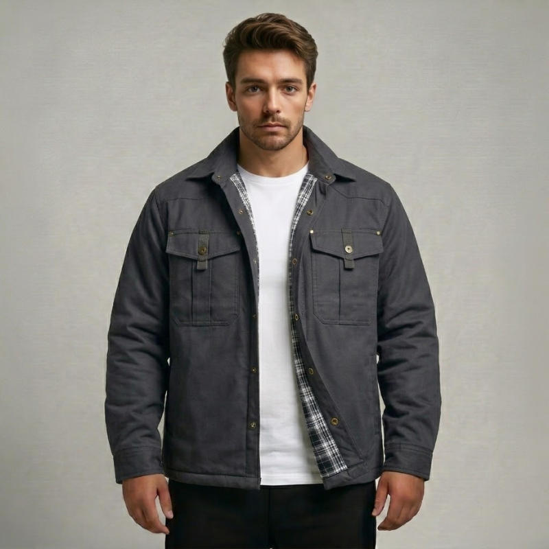 Flannel Plaid Lined Shacket — view 6