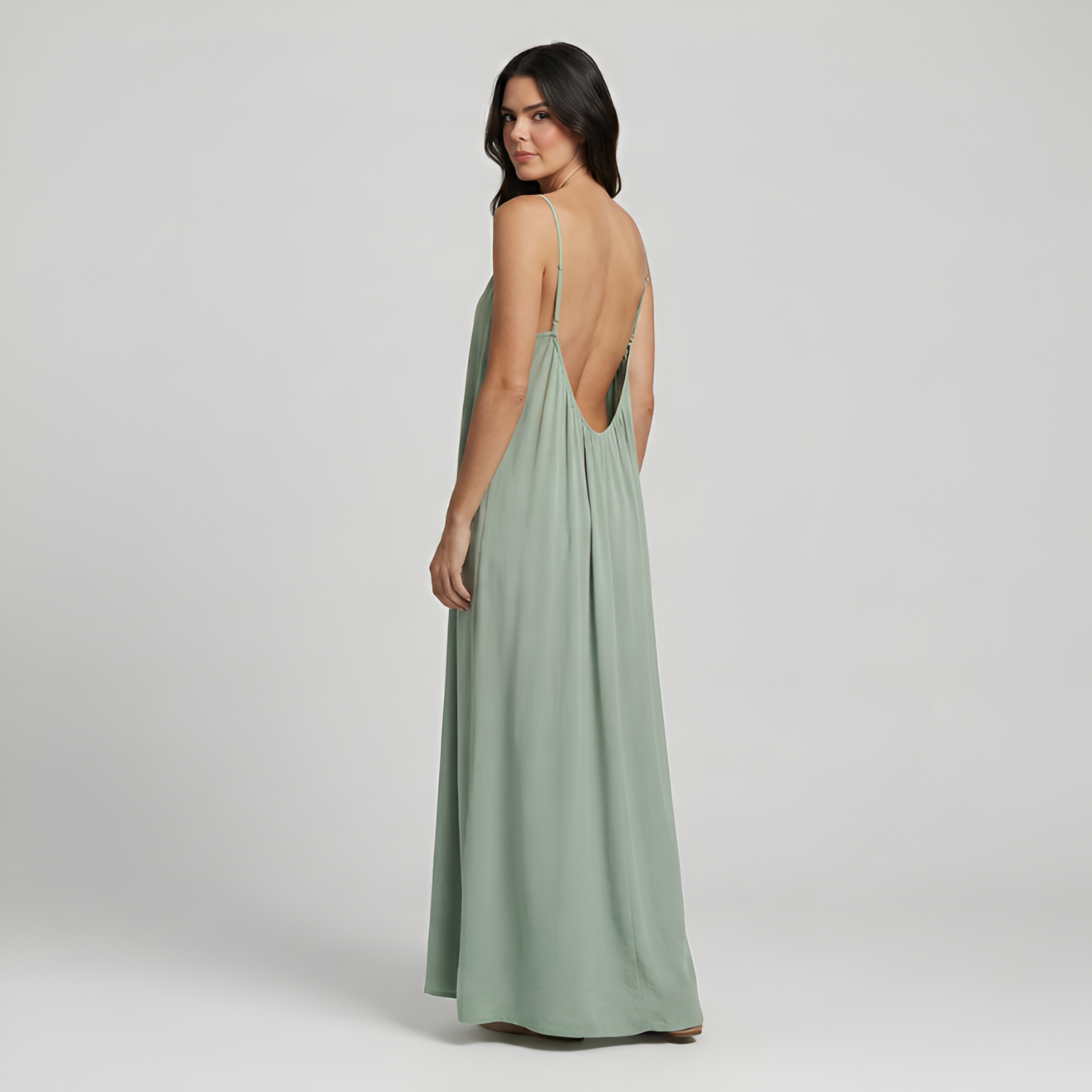 Adjustable Strap Cami Maxi Dress For Women — view 12