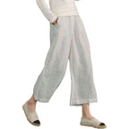 Women Loose Cotton Capris Cropped Wide Leg Pants-Legletic | SLIMG:7058953332996448577
