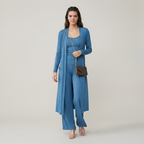 3 Piece Long Cardigan Knit Set — view 6
