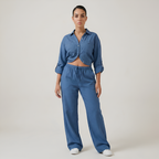 Minimal Button Up Co Ord Set For Women — view 8