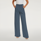 Pleated Front Tailored Full Length Pants — view 7