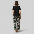 V Shaped Sleepwear And Capri Pajama Set — view 6