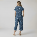 Printed Short Sleeve Capri Sleepwear Set For Women — view 6