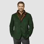 Leather Blazer with Shearling Collar Jacket — view 6