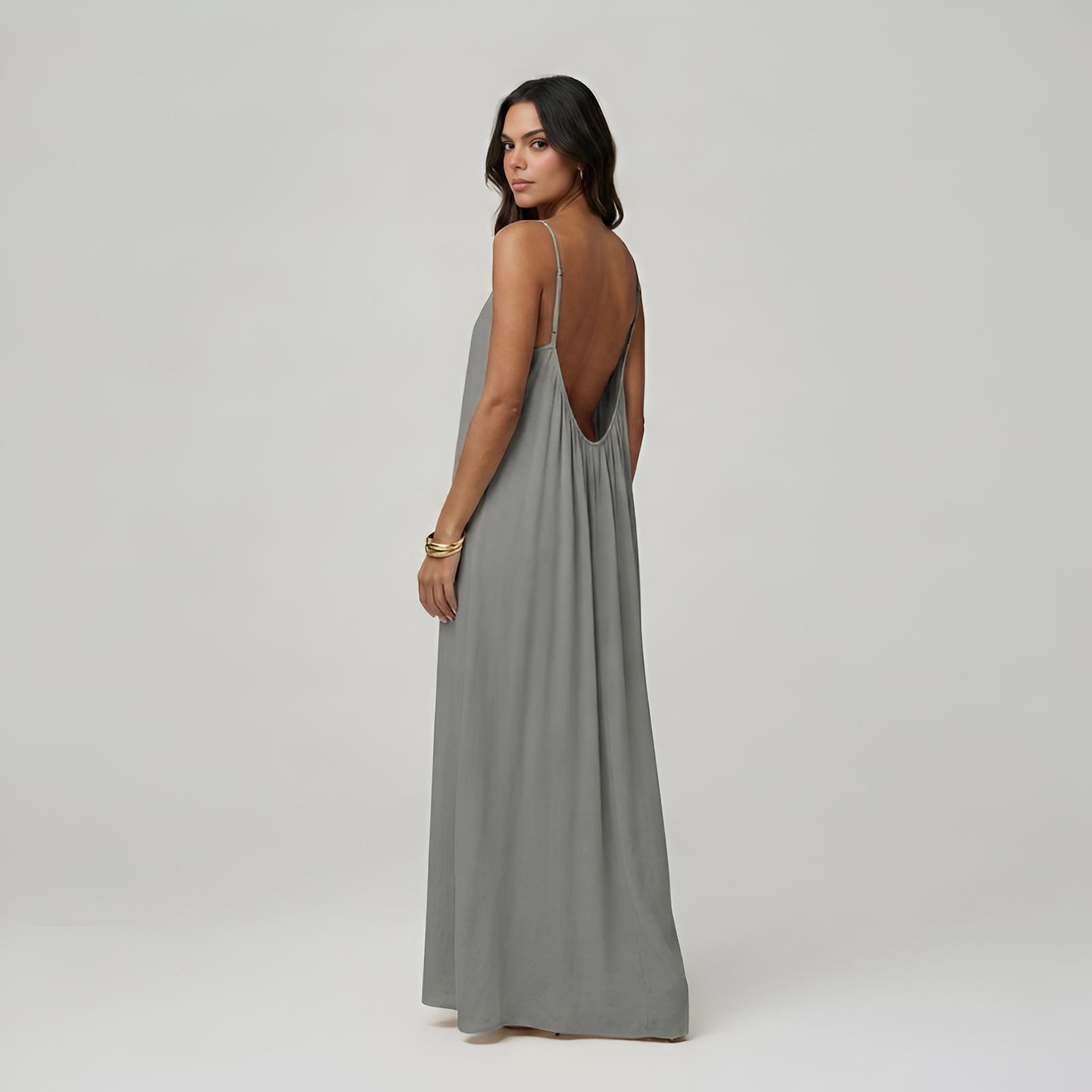 Adjustable Strap Cami Maxi Dress For Women — view 18