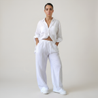 Minimal Button Up Co Ord Set For Women — view 9