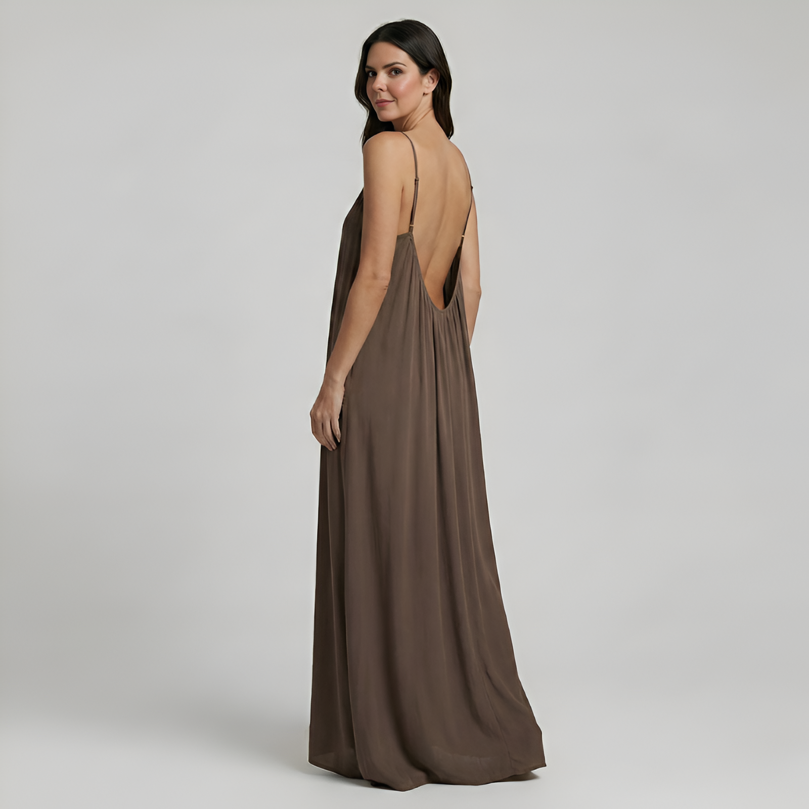 Adjustable Strap Cami Maxi Dress For Women — view 2