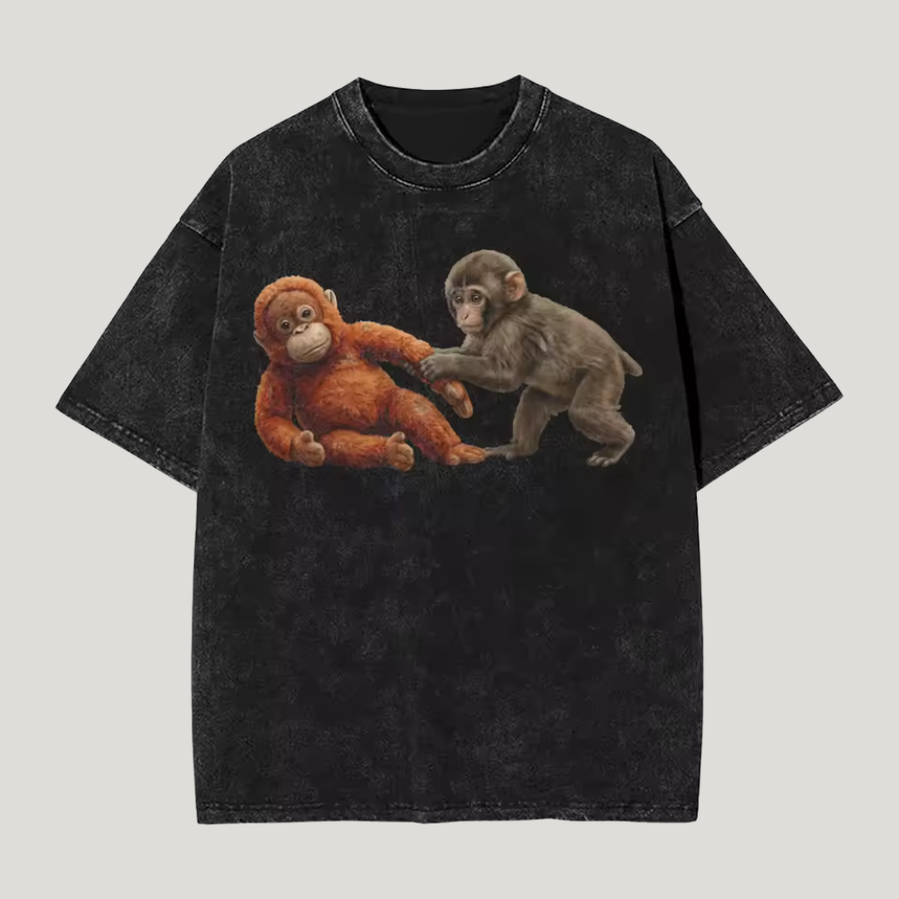 Punch Monkey And Ora Mama T Shirt — view 13