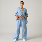 Minimal Button Up Co Ord Set For Women — view 11