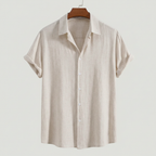 Rayon Linen Blend Button Up Shirt — view 10