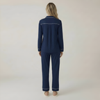 Bamboo Stretch Knit Long Sleeve Pajama Set For Women — view 2