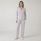 Bamboo Stretch Knit Long Sleeve Pajama Set For Women — view 8