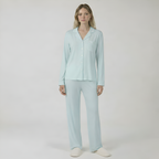Bamboo Stretch Knit Long Sleeve Pajama Set For Women — view 9