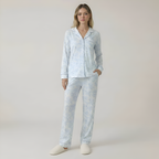 Bamboo Stretch Knit Long Sleeve Pajama Set For Women — view 5