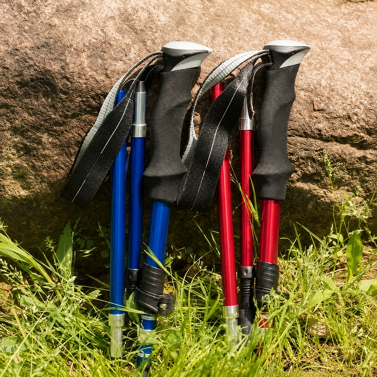Adjustable Foldable Telescopic Trekking Poles | SLIMG:7613454111493596345