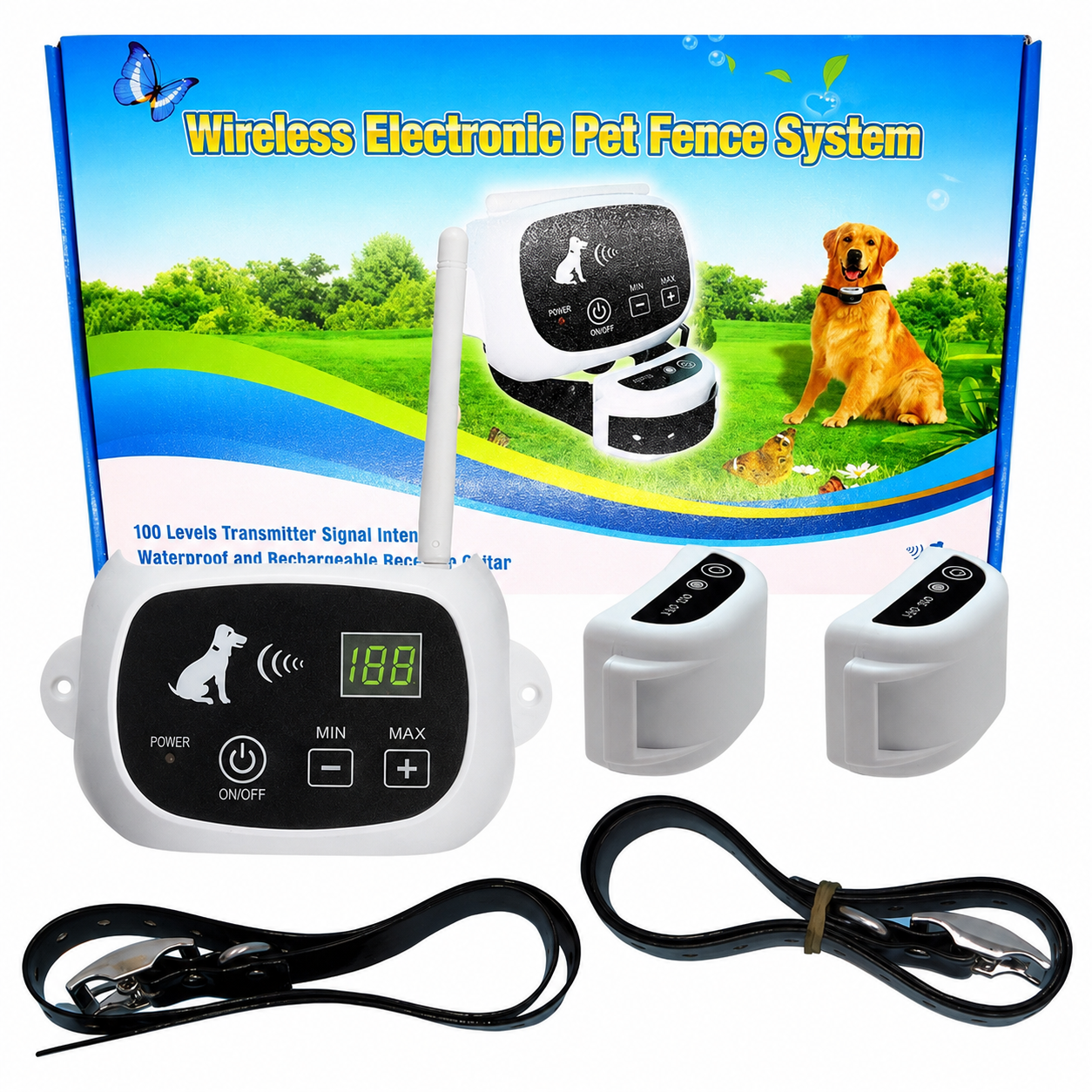 Wireless Dog Fence System With Collar For Dogs | SLIMG:7614735493343760301