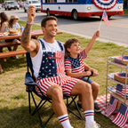 250th Anniversary American Flag Overalls Romper Jumpsuit