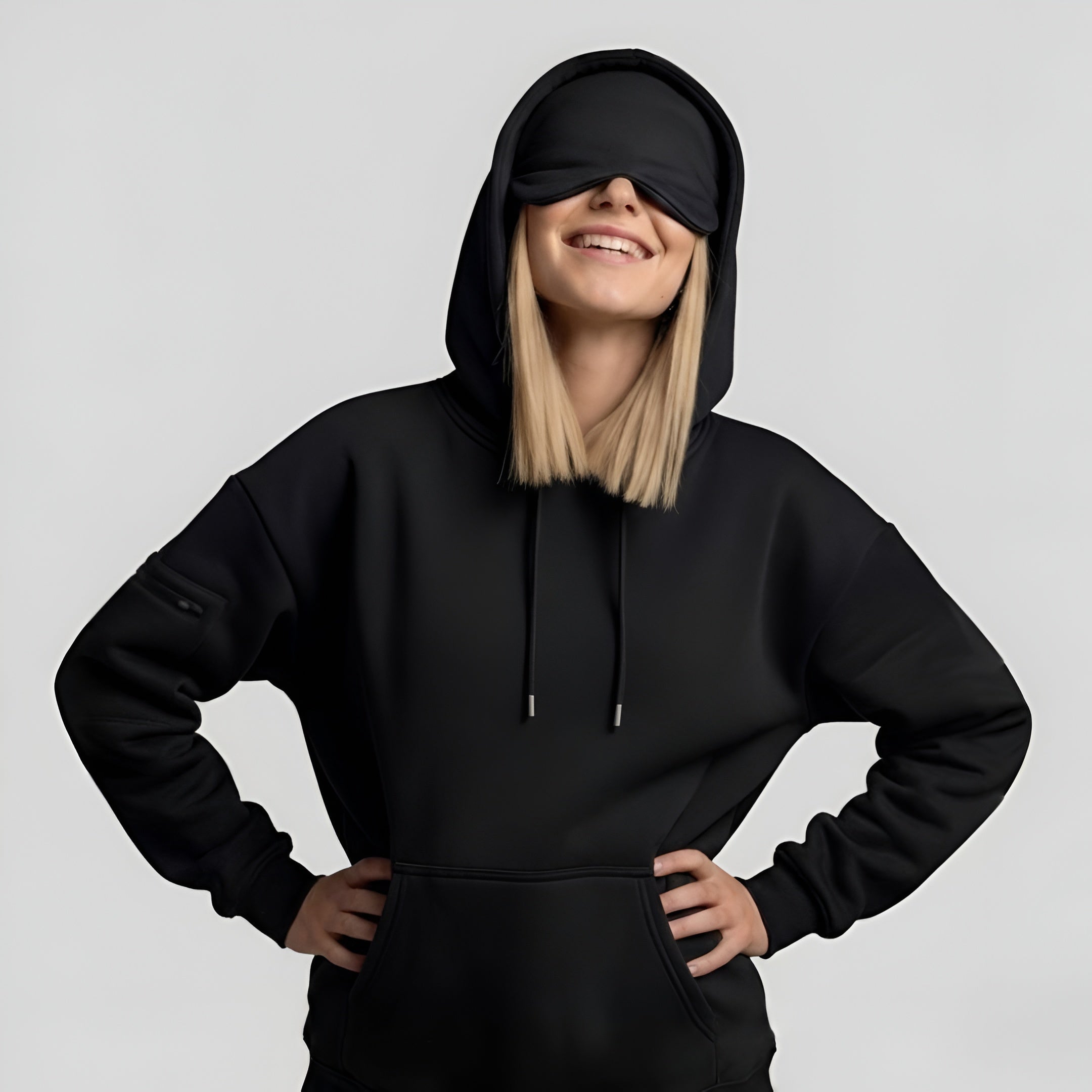 Travel Hoodie With Built In Sleeping Mask — view 10