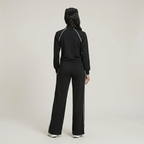 Full Zip Contrast Piping Set For Women — view 2