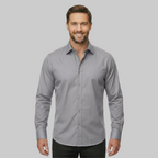 Classic Stretch Long Sleeve Button Down Shirt — view 35