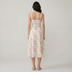 Floral Printed A Line Midi Dress For Women — view 2