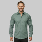 Classic Stretch Long Sleeve Button Down Shirt — view 11