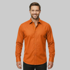Classic Stretch Long Sleeve Button Down Shirt — view 17
