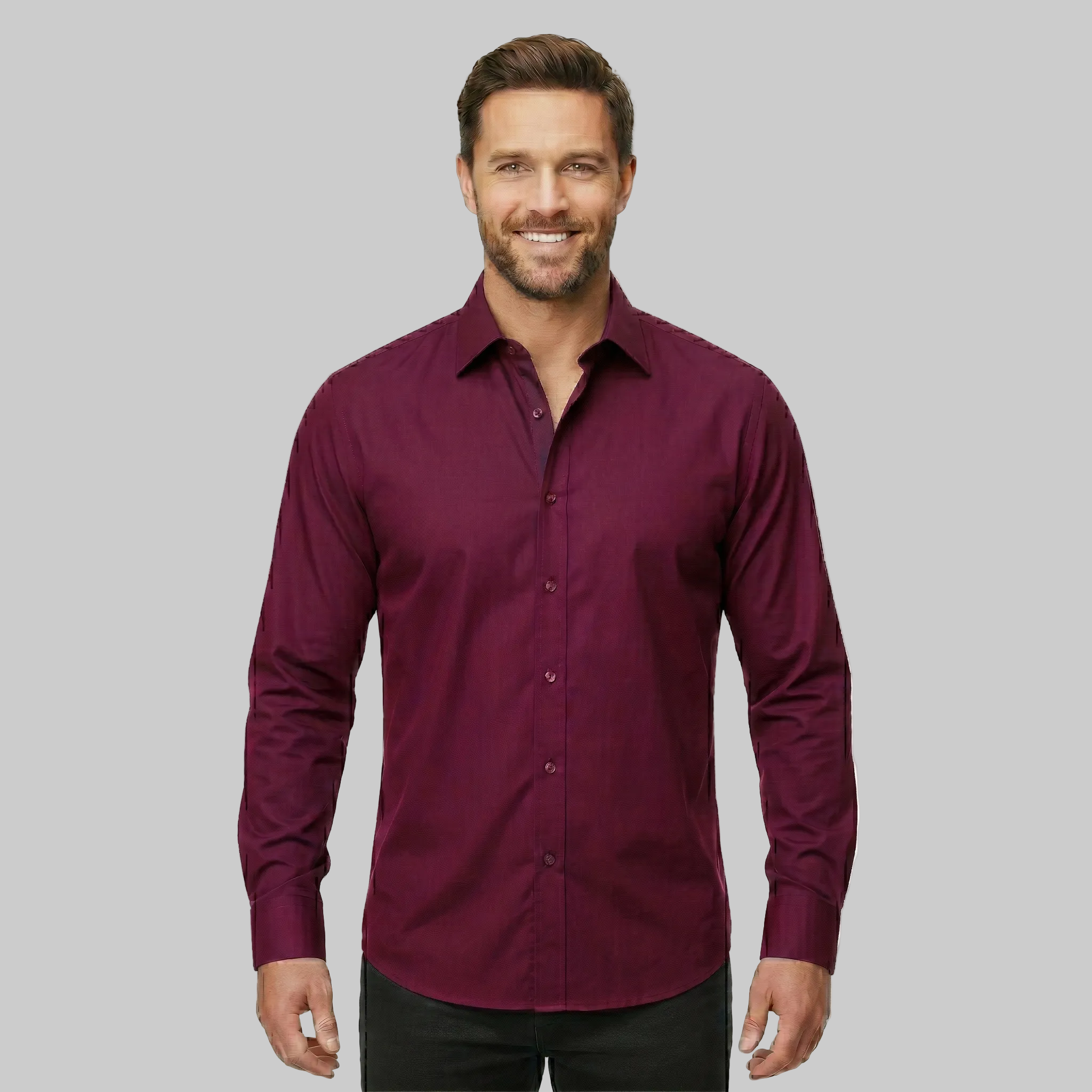 Classic Stretch Long Sleeve Button Down Shirt — view 15