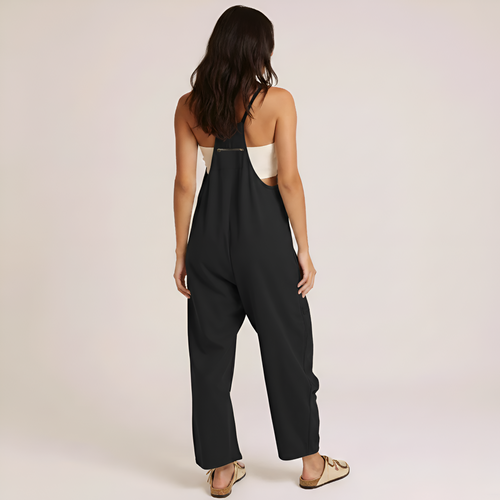 Casual Loose Fit Pocket Jumpsuit — view 2