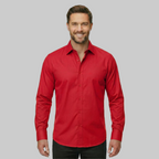 Classic Stretch Long Sleeve Button Down Shirt — view 33