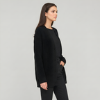 Soft Knit Cashmere Cocoon Front Button Cardigan — view 4