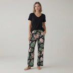 V Shaped Sleepwear And Capri Pajama Set — view 4