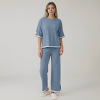 Knitted Two Piece Lounge Wear Set For Women — view 9